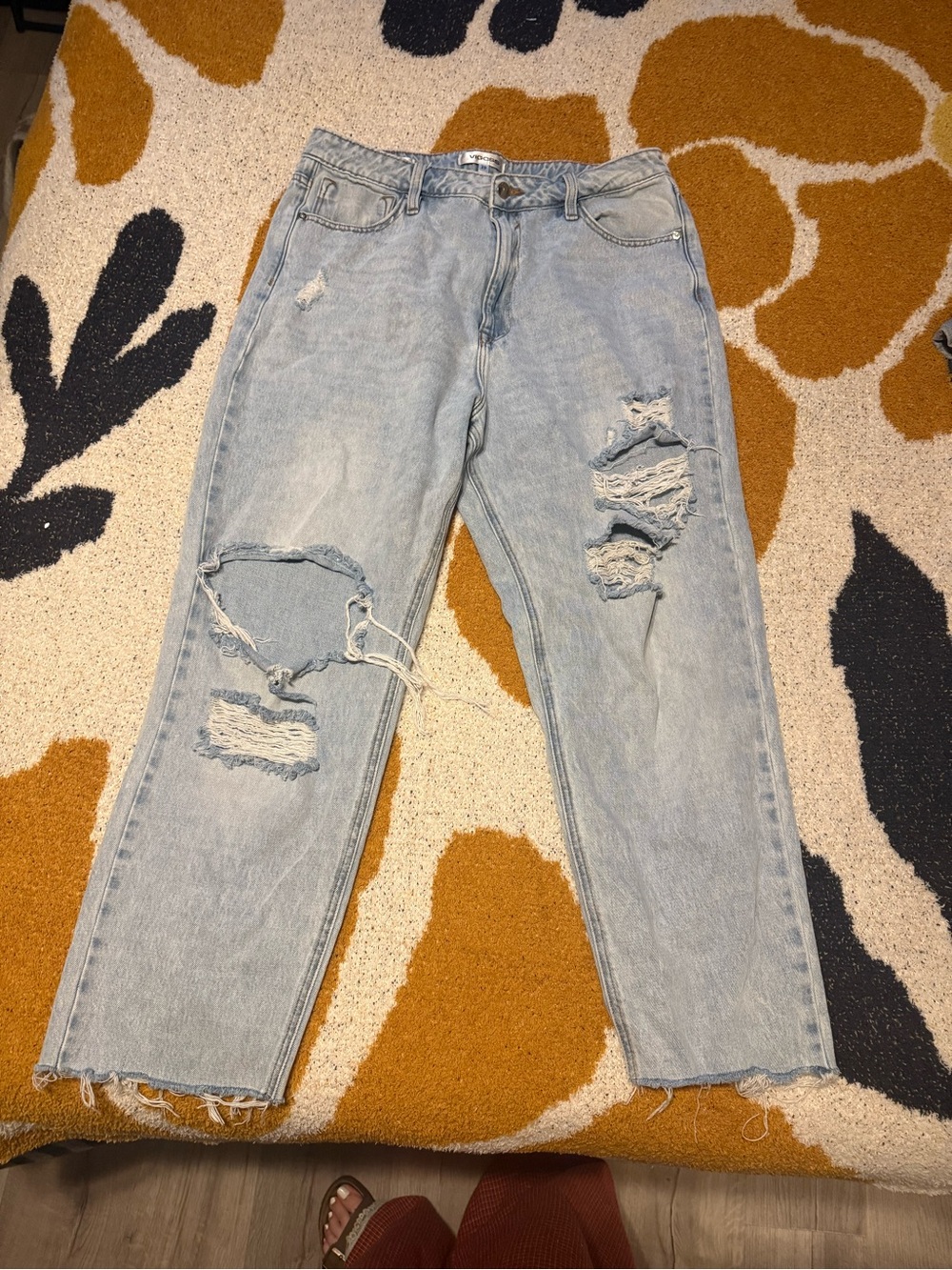 Vigoss Light Blue High-Waist Denim Jeans